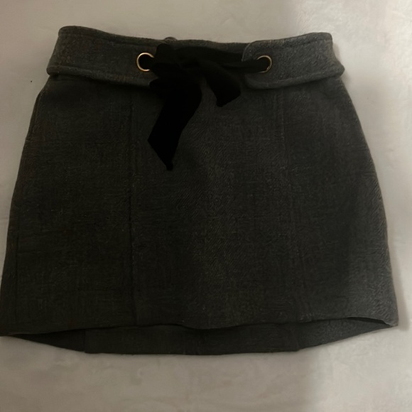 Milly Minis Girls Solid Wool Mini Skirt - Picture 1 of 2
